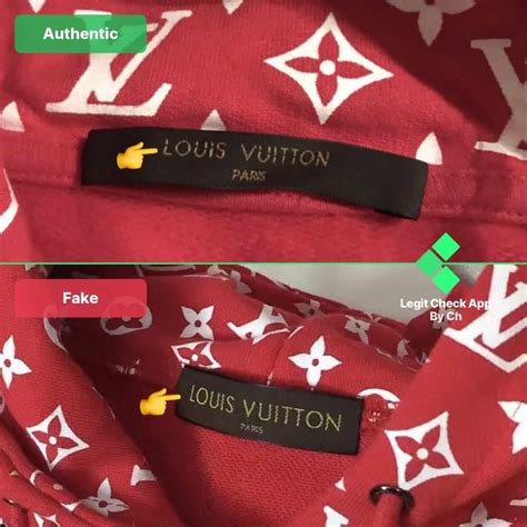 supreme x lv brown tag|real supreme markings.